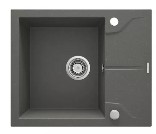 Mosogatótálca, Deante Andante 1 medencés, gránit, csepegtető, antracit metál ZQN_T11A