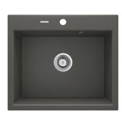   Mosogatótálca, Deante Andante 1 medencés, gránit mosogató antracit metál ZQN_T103
