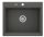 Mosogatótálca, Deante Andante 1 medencés, gránit mosogató antracit metál ZQN_T103