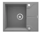 Mosogatótálca, Deante Andante 1 medencés, gránit, csepegtetővel, metálszürke ZQN_S11A