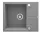 Mosogatótálca, Deante Andante 1 medencés, gránit, csepegtetővel, metálszürke ZQN_S11A