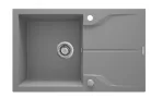 Mosogatótálca, Deante Andante 1 medencés, gránit, csepegtetővel, metálszürke ZQN_S113