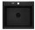 Mosogatótálca, Deante Andante 1 medencés, gránit mosogató, fekete ZQN_N103