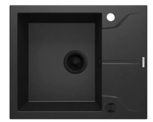 Mosogatótálca, Deante Andante 1 medencés, gránit mosogató, grafit metál ZQN_G11A