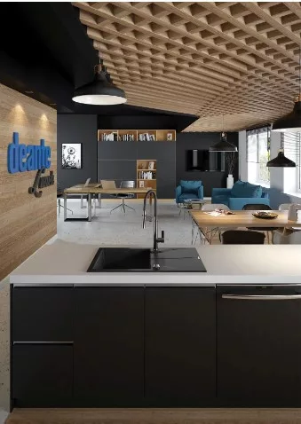 Mosogatótálca, Deante Andante 1 medencés, gránit, csepegtetővel grafit metál ZQN_G113