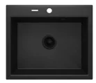 Mosogatótálca, Deante Andante 1 medencés, gránit mosogató, grafit metál ZQN_G103
