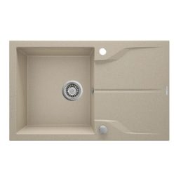   Mosogatótálca, Deante Andante 1 medencés, gránit, csepegtetővel, homok ZQN_7113