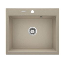   Mosogatótálca, Deante Andante 1 medencés, gránit mosogató, homok ZQN_7103