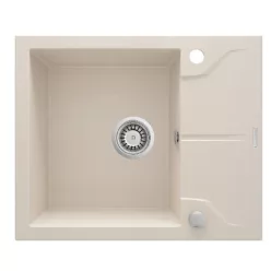   Mosogatótálca, Deante Andante 1 medencés, csepegtetővel, gránit, bézs ZQN_511A