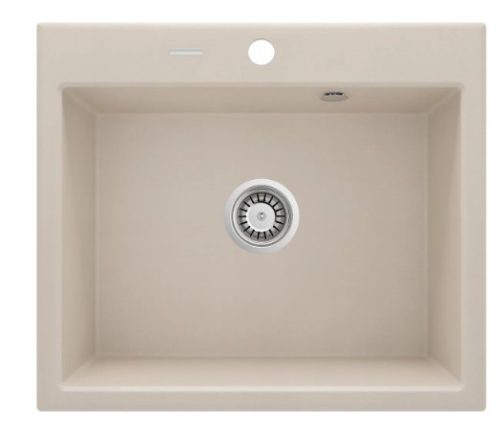 Mosogatótálca, Deante Andante 1 medencés gránit mosogató, bézs ZQN_5103