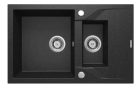 Mosogatótálca, Deante Andante 1,5 medencés, gránit, csepegtetővel, grafit ZQN_2513