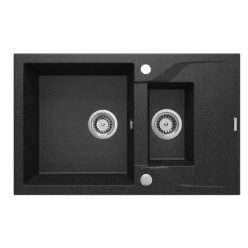   Mosogatótálca, Deante Andante 1,5 medencés, gránit, csepegtetővel, grafit ZQN_2513