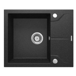   Mosogatótálca, Deante Andante 1 medencés, csepegtetővel, gránit, grafit ZQN_211A