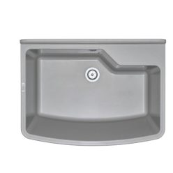   Mosogatótálca, Deante Garden ipari mosogató, 1 medencés, fali, szürke ZYT_310B