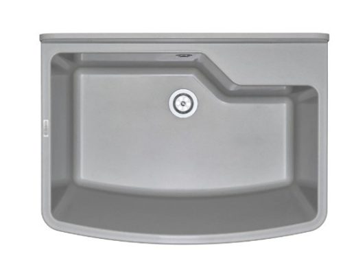 Mosogatótálca, Deante Garden ipari mosogató, 1 medencés, fali, szürke ZYT_310B