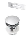 Le-és túlfolyó, Deante lefolyó és túlfolyó kádakhoz, króm KYY_010B