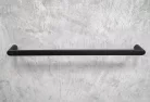 Törölközőtartó, Deante Round fali törölközőtartó, 60 cm, fekete ADR_N621
