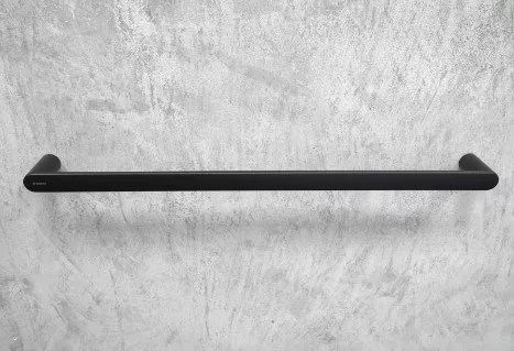 Törölközőtartó, Deante Round fali törölközőtartó, 60 cm, fekete ADR_N621