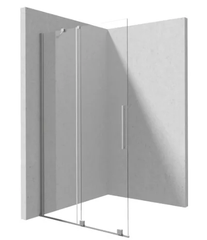 Walk-in, Deante Prizma tolóajtós walk-in, szálcsiszolt acél, 100 cm KTJ_F30R
