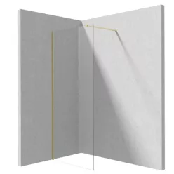   Walk-in, Deante Prizma walk-in zuhanyfal, szálcsiszolt arany, 90 cm KTJ_R39P