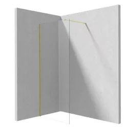   Walk-in, Deante Prizma walk-in zuhanyfal, szálcsiszolt arany, 80 cm KTJ_R38P
