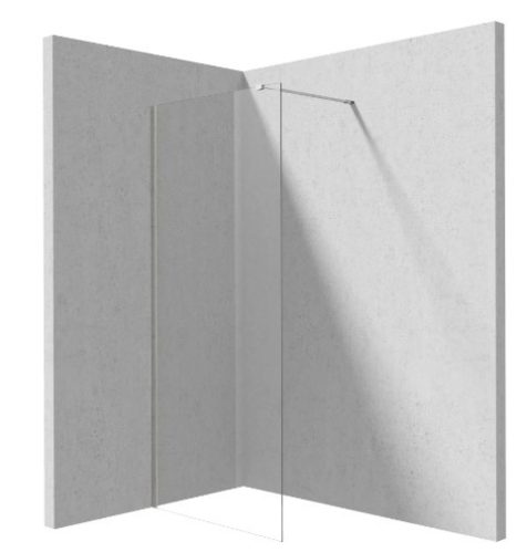 Walk-in, Deante Prizma walk-in zuhanyfal, króm, 80 cm KTJ_038P