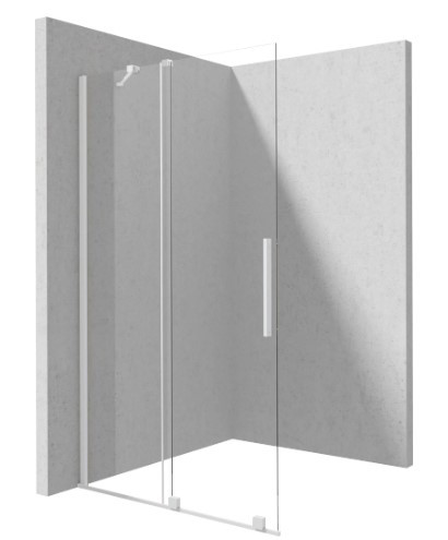 Walk-in, Deante Prizma tolóajtós walk-in, fehér, 120 cm KTJ_A32R