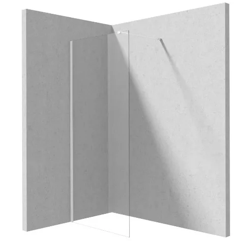 Walk-in, Deante Prizma walk-in zuhanyfal, fehér, 90 cm KTJ_A39P