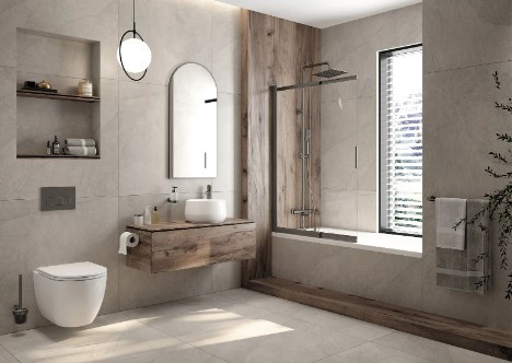 Kádparaván, Deante Prizma kádparaván 100x140 titán KTJ_D73R