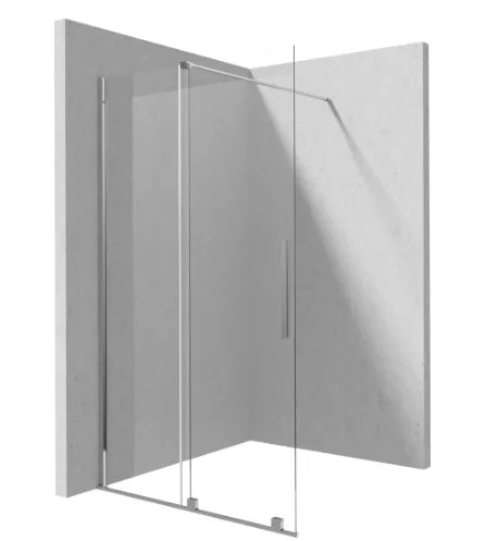 Walk-in, Deante Prizma tolóajtós walk-in, 90 cm, króm KTJ_039R