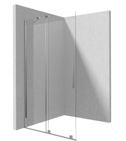 Walk-in, Deante Prizma tolóajtós walk-in, 120 cm, króm KTJ_032R