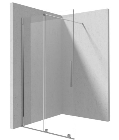 Walk-in, Deante Prizma tolóajtós walk-in, 120 cm, króm KTJ_032R