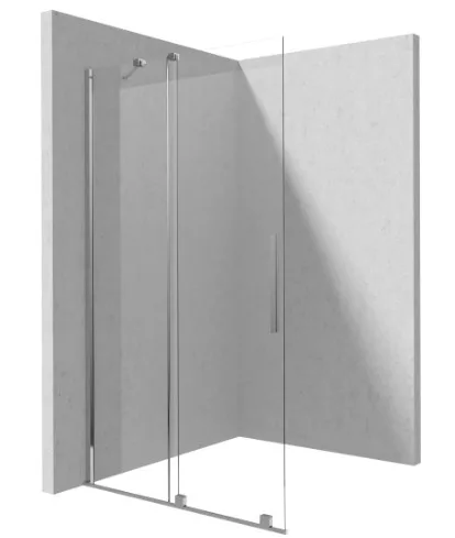 Walk-in, Deante Prizma tolóajtós walk-in, 100 cm, króm KTJ_030R