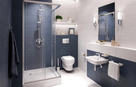 Zuhanykabin, Deante Funkia szögletes zuhanykabin zuhanytálcával króm+átlátszó üveg 80x80