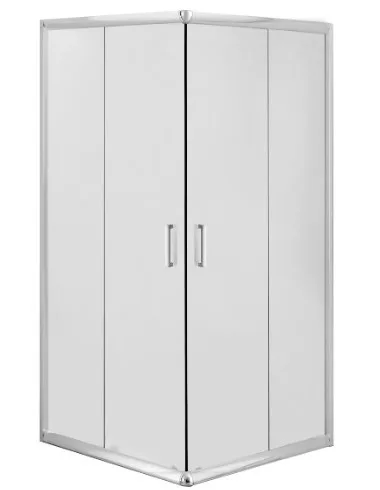 Zuhanykabin, Deante Funkia szögletes zuhanykabin króm+matt üveg 90x90 KYC_641K