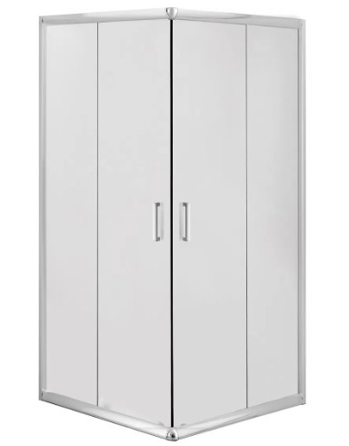 Zuhanykabin, Deante Funkia szögletes zuhanykabin króm+matt üveg 80x80 KYC_642K