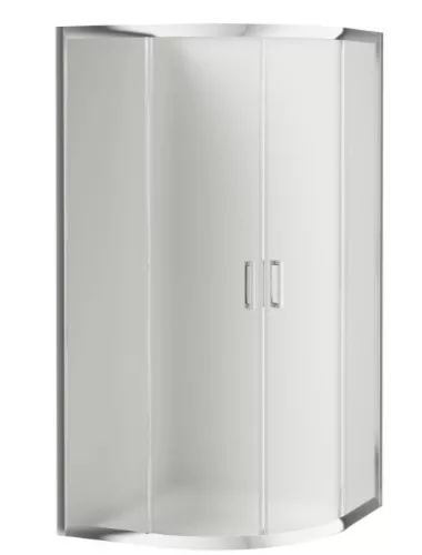 Zuhanykabin, Deante Funkia íves zuhanykabin zuhanytálcával  króm+matt üveg 90x90