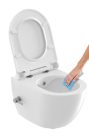 WC, Ravak Uni Chrome RimOff WC bidé funkcióval, fehér X01912