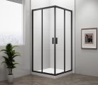 Zuhanykabin, Sapho Polysan Easy Line black szögletes zuhanykabin, matt fekete 90x90 EL5115B