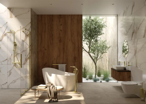 Kád, Deante Arnika szabadonálló, aszimmetrikus kád, fehér 170x72 cm KDA_017W