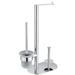   WC papír tartó, Deante Round WC papír tartó állvány, 3 funkciós, króm ADR_0732