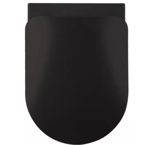 WC tető, Deante Peonia wc tető, slim, soft close, fekete CDE_NSOZ