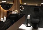 WC tető, Deante Peonia wc tető, slim, soft close, fekete CDE_NSOZ