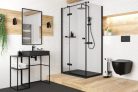 WC tető, Deante Peonia wc tető, slim, soft close, fekete CDE_NSOZ