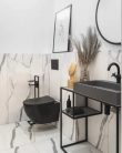 WC tető, Deante Peonia wc tető, slim, soft close, fekete CDE_NSOZ