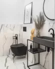 WC tető, Deante Peonia wc tető, slim, soft close, fekete CDE_NSOZ