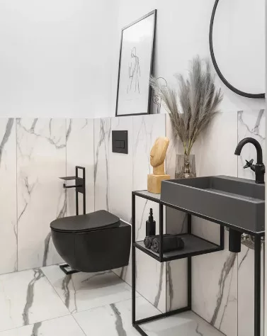WC tető, Deante Peonia wc tető, slim, soft close, fekete CDE_NSOZ