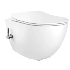   WC, Deante Peonia Wc csésze bidé funkcióval, keverő csapteleppel, fehér CBP_6WPW