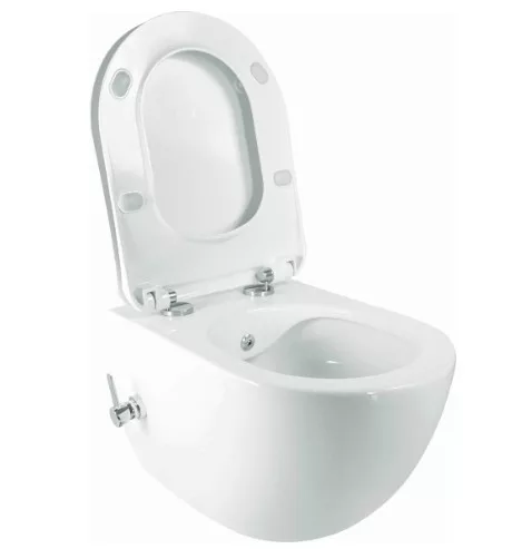 WC, Deante Peonia Wc csésze bidé funkcióval, keverő csapteleppel, fehér CBP_6WPW