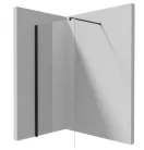Walk-in, Deante Kerria Plus zuhanyfal 100 cm, fekete KTS_N30P